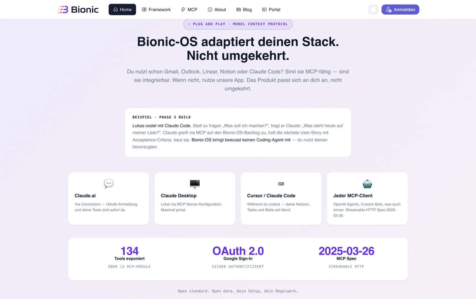Screenshot of BionicOS
